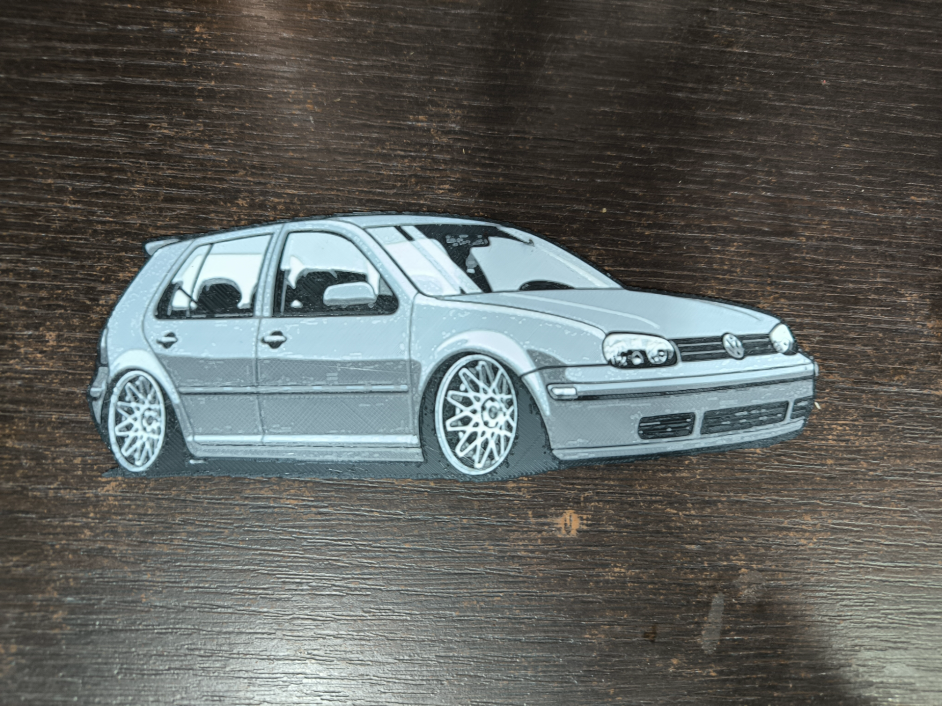 golf mk4 hueforge by hunterabcz art 2d vehicle car vw volkswagen 3D print model - Mito3D