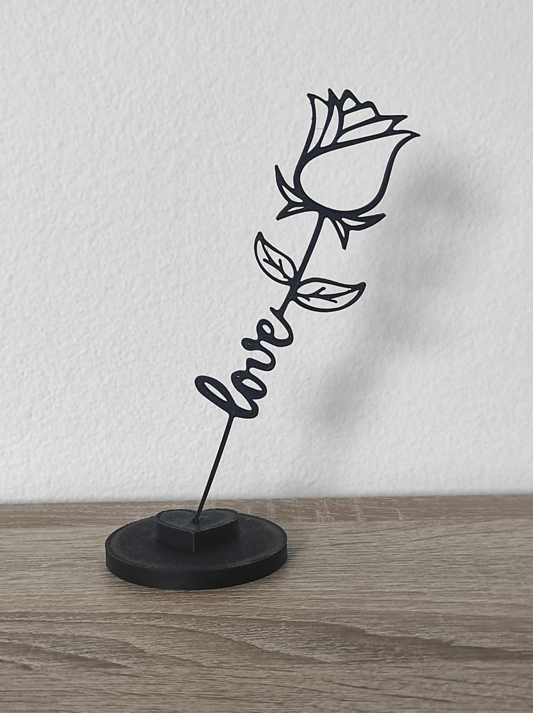 amore rosa + normale or in piedi by arance arte 2d rose regalo concorso fiore san valentino colorato ams mmu semplice design bellissimo coppia rosso cuore 2dart arredamento decorazione personalizzato testo inserisci logo 3D print model - Mito3D