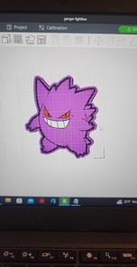 gengar lightbox by shaggys3d arte segni loghi pokemon luce scatola guidato 3D print model - Mito3D