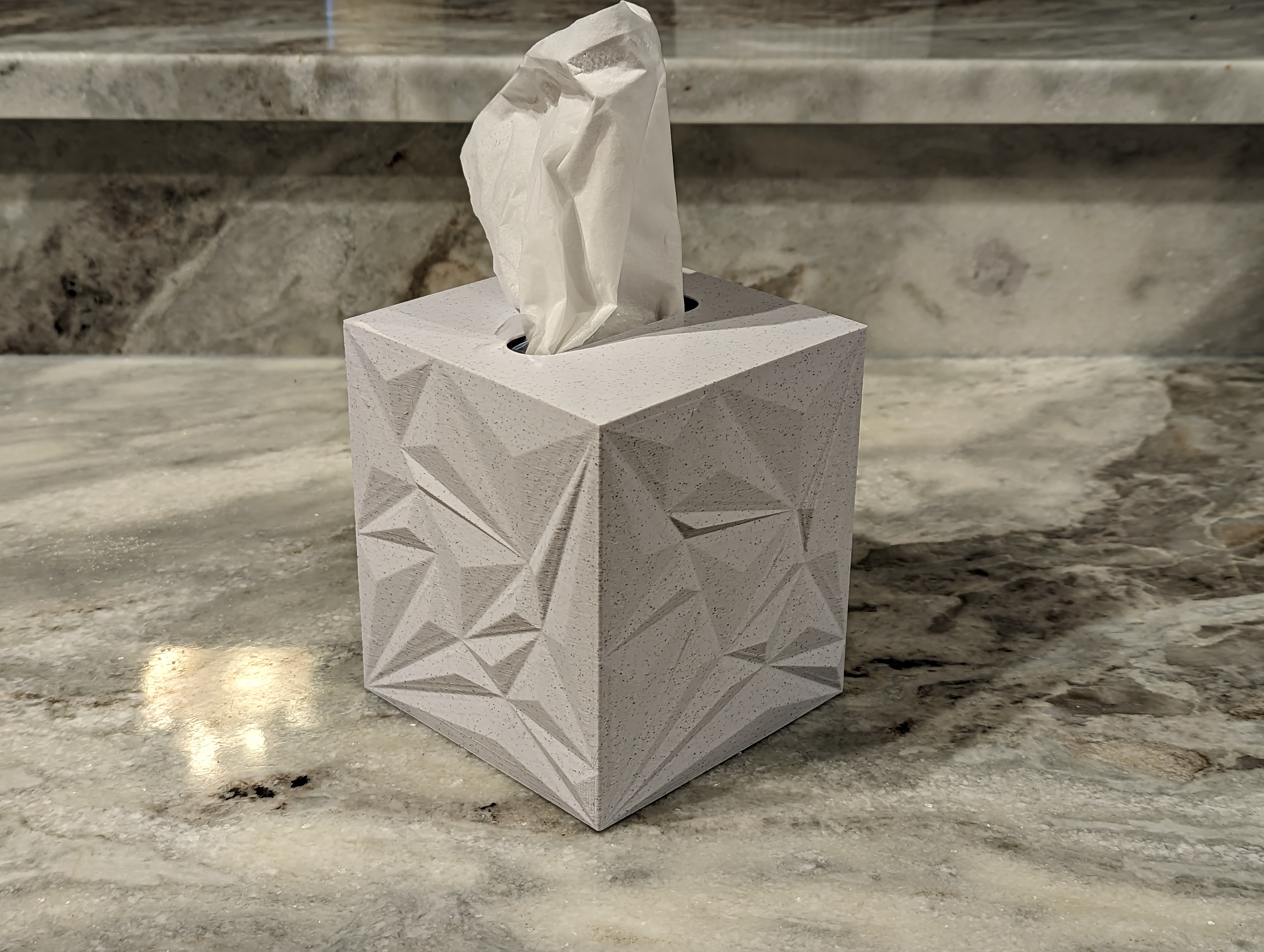 tessuto scatola copertina guaina by opaco thbs domestico arredamento distributore fazzoletti porta portatore 3D print model - Mito3D