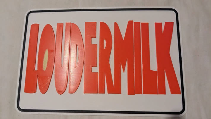 loudermilk logo by demogorgon art signs & logos sober tv 3d print model - Mito3D