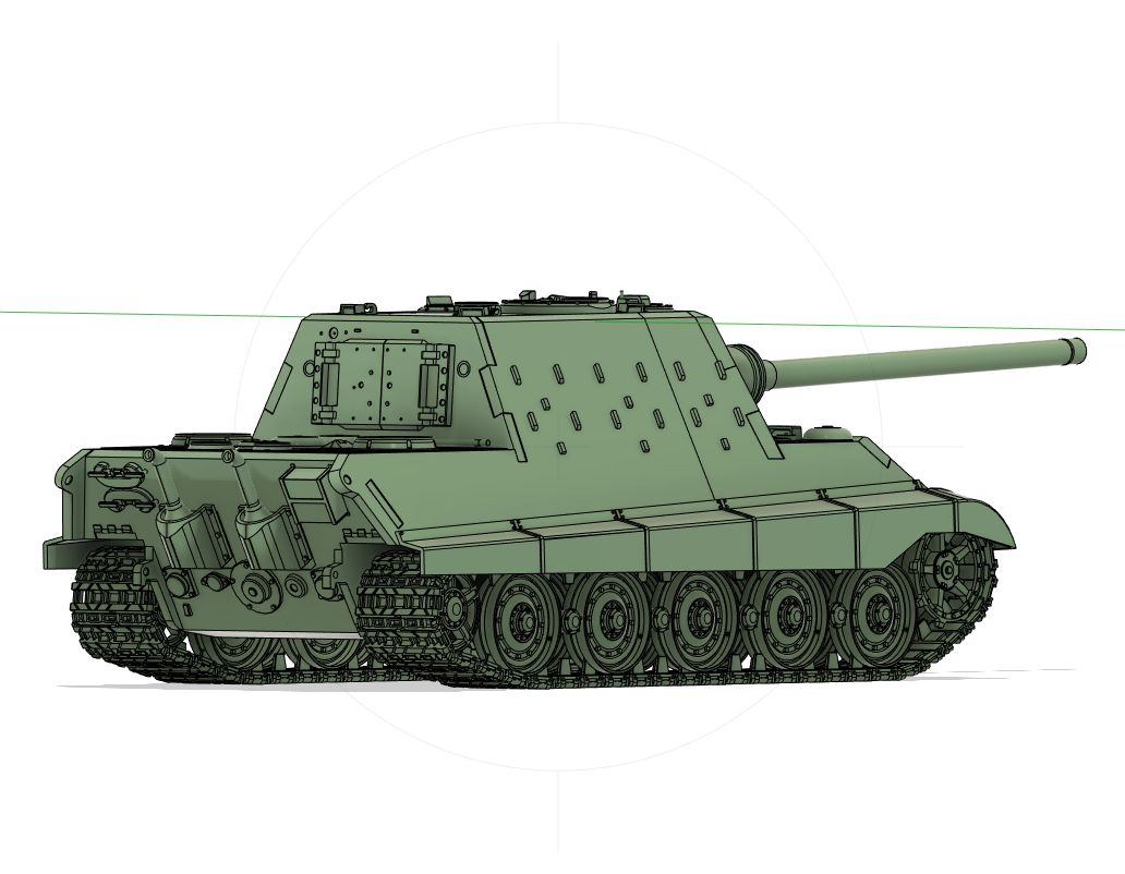 panzer jagdtiger rahmen 1 18 59cm no unterstützung beweglich by butternusskürbis hobby diy fahrzeuge ww2 deutschland spielzeug 3D print model - Mito3D