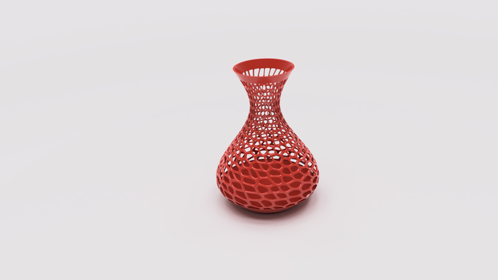 voronoi vase by aquahaven generative 3d model my art 3d print model - Mito3D