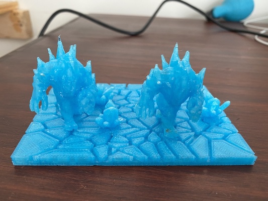ice elemental by geoffreyholland toys & games characters miniature wargaming miniatures thingiverse miniature28mm kingsofwar kow 3d print model - Mito3D