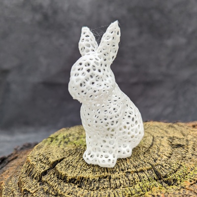 voronoi hase neu gemischt by preischl 3d haushalt dekor tier deko haus voronisierung 3d print model - Mito3D