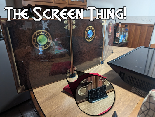 screen - dm stand up perfectly by weekdayweekend toys & games board holder fast dnd dungeons dragons tabletop dungeonsanddragons easy bracket rpg dungeonmaster pathfinder dnd5e ocd dmscreen ttrpg gm screenholder spoolfinisher 3d print model - Mito3D