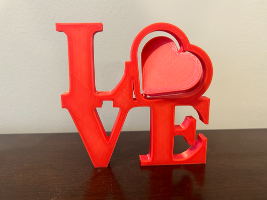 amore cartello filatura cuore san valentino giorno by creatori manifesto domestico casa modelli perfetto regalo speciale freddo divertimento eccezionale sorprendente superbo divertente giroscopio 3d print model - Mito3D