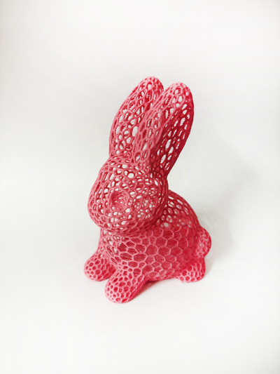 voronoi easter bunny by samactivity household decor rabbit egg love gift valentine valentines giftbox valentinegift 3d print model - Mito3D