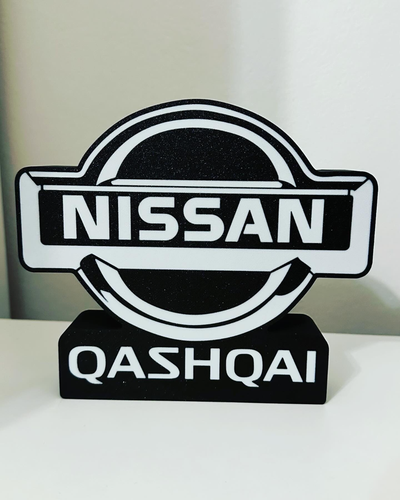 nissan qashqai caja ligera by michal 3dtisk arte señales logos ligero 3d print model - Mito3D