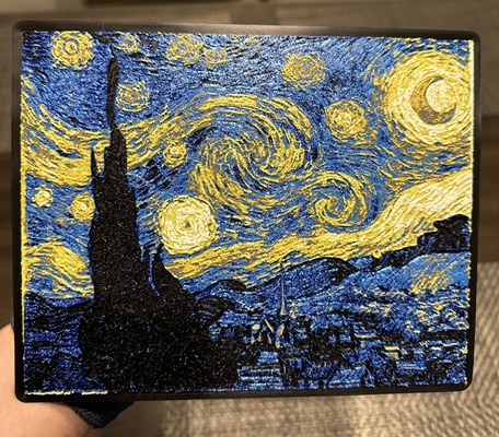 starry night - hueforge by jdlg2065 art 2d multicolor 3d print model - Mito3D