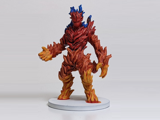 fuego elemental dnd miniatura remezclado by ala oscura miniaturas criaturas mini calabozo dragones mazmorras minis 3d print model - Mito3D