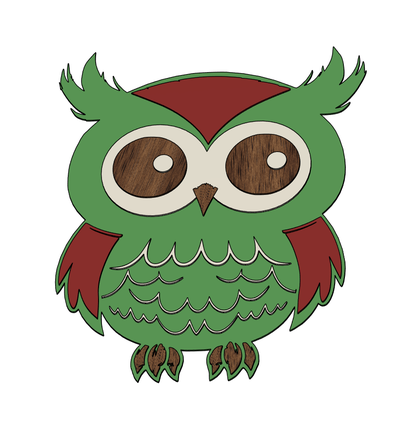 hibou by kiwi3d art 2d 3d print model - Mito3D