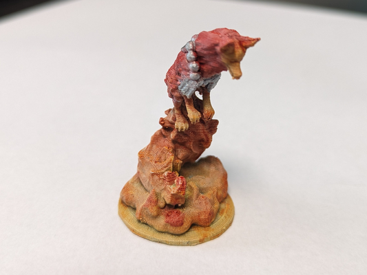 menor fuego elemental lobo remezclado by ala oscura miniaturas criaturas dnd mini miniatura calabozo dragones mazmorras minis ttrpg 3d print model - Mito3D