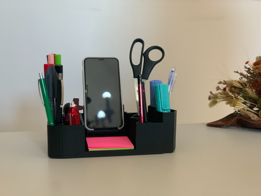 ofis telefon destek by ladislau ev halkı aksesuarlar kulp kutu yardımcı dolma kalem ayakta durmak yeniden düzenleme 3d print model - Mito3D