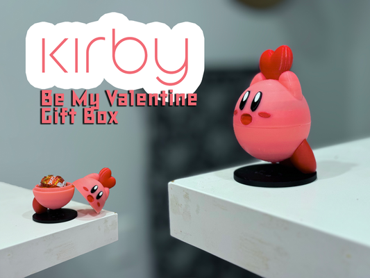 kirby be my sevgili hediye kutu heykelcik by im jackharvest hobi kendin yap nintendo çıkarılabilir çikolata mario luigi benzin pompası çıkarmak kirbo 3d print model - Mito3D