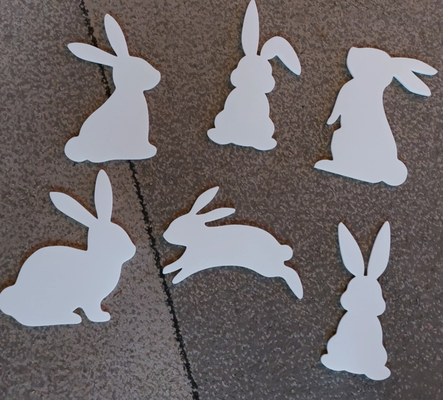 mur décor lapins by reuter corp art 2d lapin hase pâques osterhase 3d print model - Mito3D