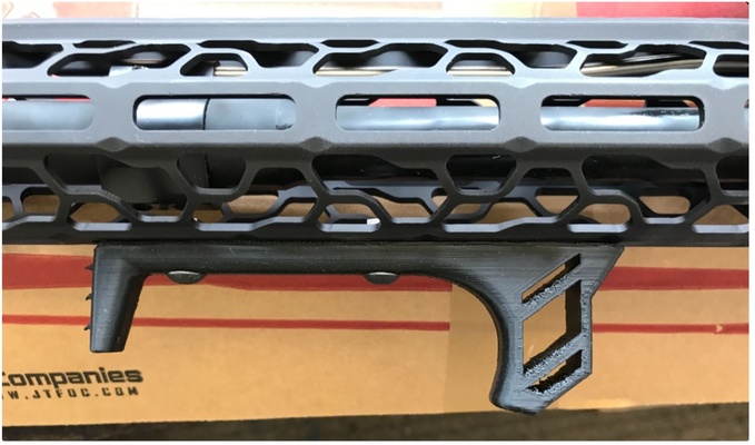 m-lok foregrip ar15 by diedruckbox hobby & diy grip mlok airsoft accessories 3d print model - Mito3D