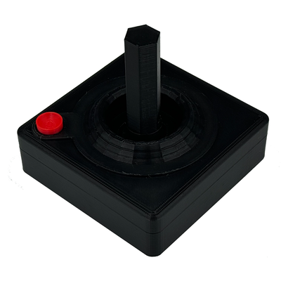 retro atari joystick schreibtisch zappeln spielzeug büro arbeit konzentration by abonnieren spielzeuge spiele drucken no unterstützung spaß adhd gaming 3d print model - Mito3D