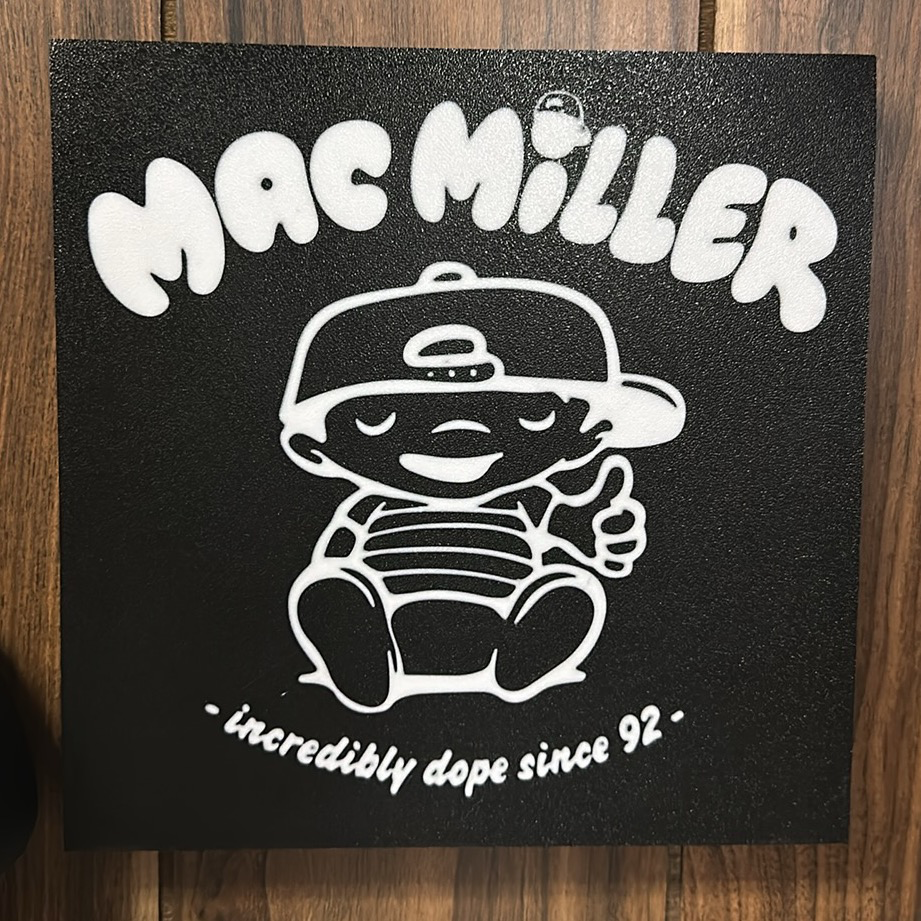 mac miller incredibly dope lightbox by tropicgtiturbo art signs & logos macmiller mostdope hip hop rap 3D print model - Mito3D