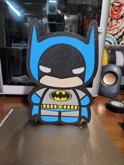 batman lumière boîte by bromigo77 art panneaux logos dc led boite 3d print model - Mito3D