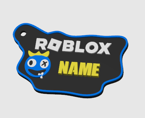 anahtarlık llavero roblox by xtronchox moda modeller casa laves robloxlogo 3d print model - Mito3D