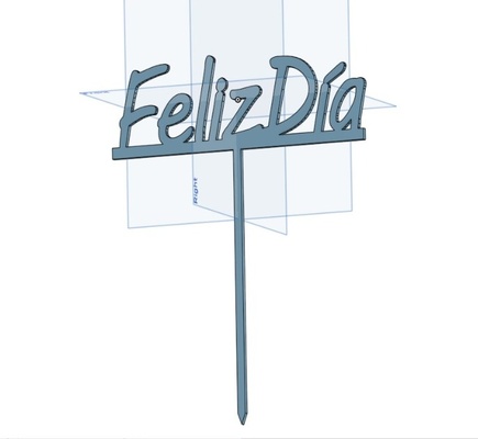 kartell feliz by 3dcityquilmes kunst zeichen logos glücklicher mutter dia papa 3d print model - Mito3D