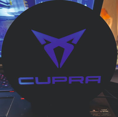 cupra logo hafif kutu by paul ev halkı dekor oturma yeri cupraformentor 3d print model - Mito3D