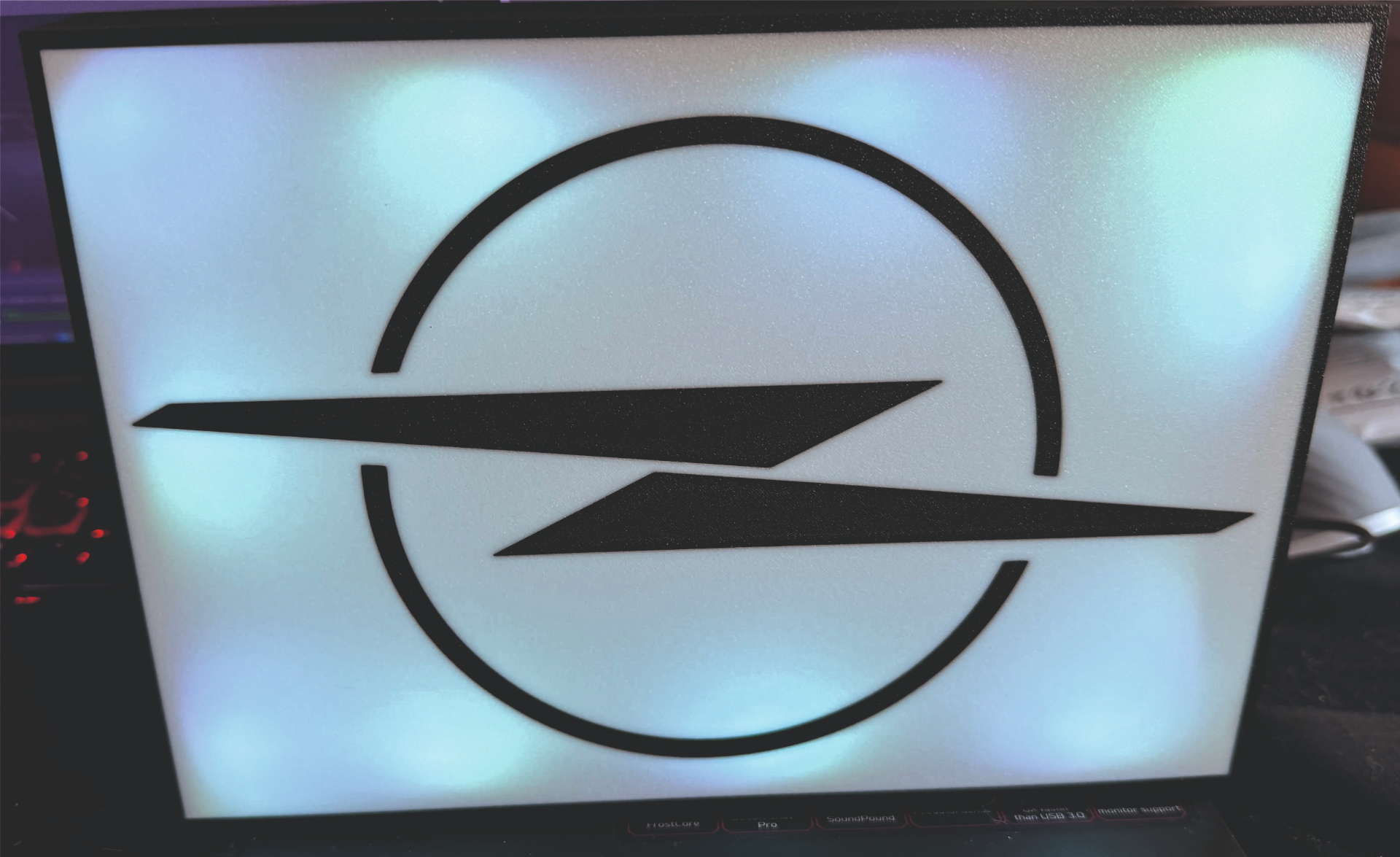 opel logo lightbox by paolo domestico arredamento 3D print model - Mito3D