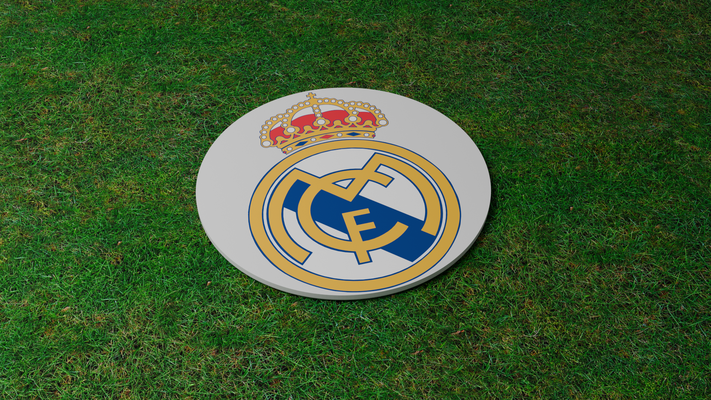 réel madrid coaster by miker73 ménage décor verre football football club 3d print model - Mito3D