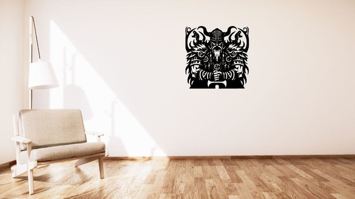 viking wall decoration by kutnohormac art 2d 2dart 2dwallart 3dart 3dwallart bedroom decor home homedecor livingroom minimalist minimalistic wallart wallmount 3d print model - Mito3D