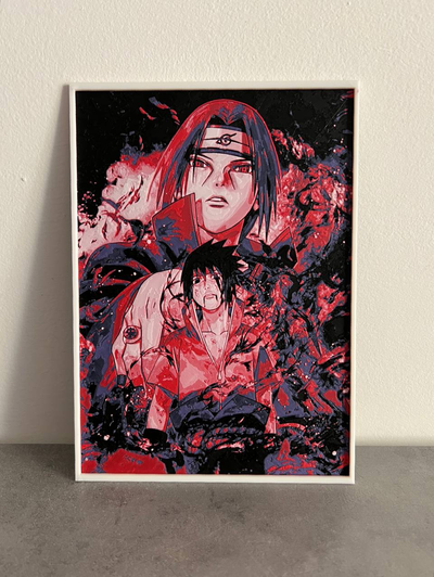 itachi sasuke illusion final hueforge by giamma933 art 2d naruto bambu lab pla print bambulab filament basic fun hero anime manga easy colour ams 3d print model - Mito3D