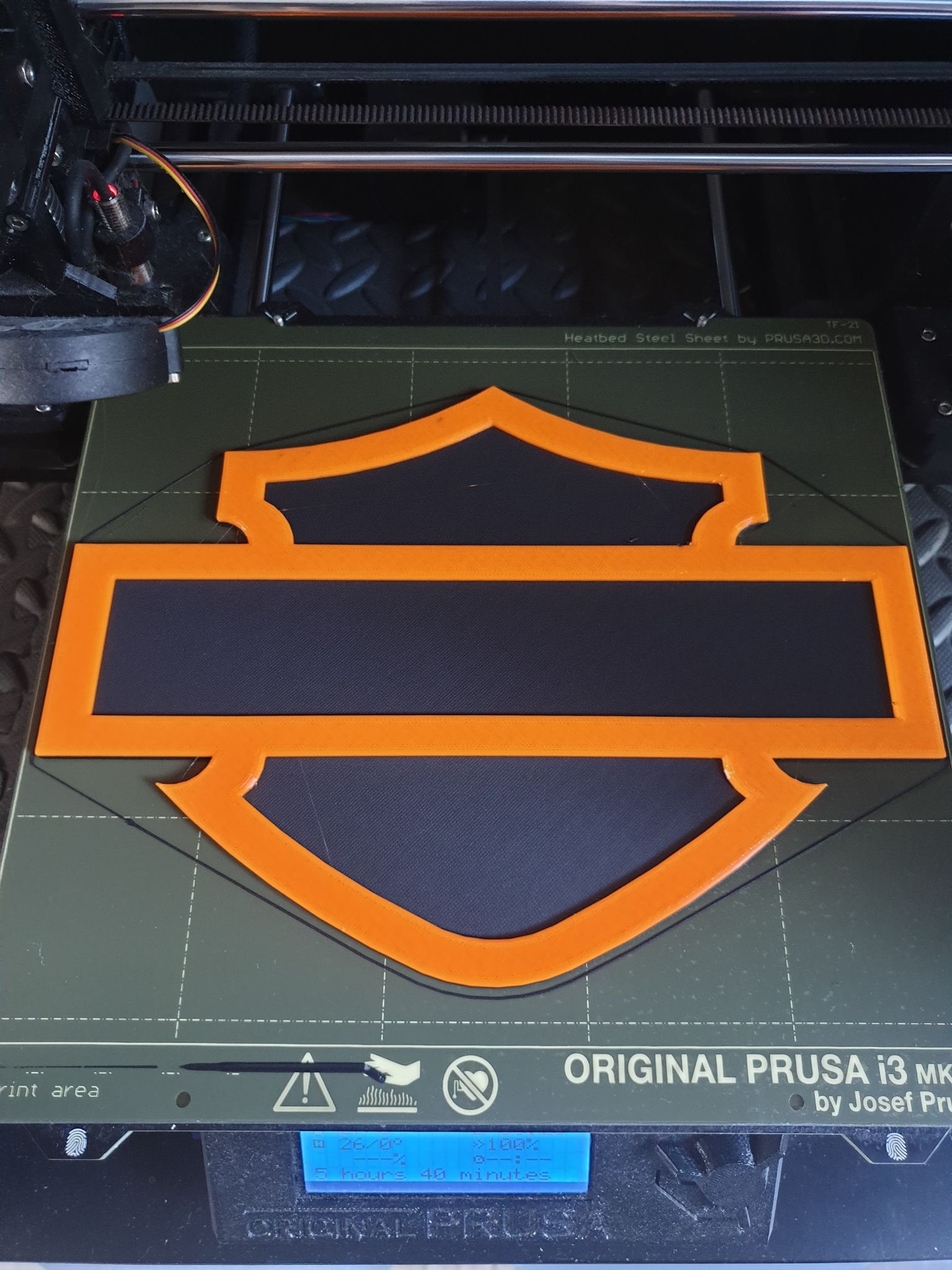 logo harley davidson sans metin by minivanbuzz ev halkı dekor 3D print model - Mito3D