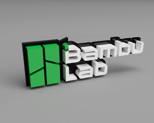 bambu laboratorio logo 3d rilievo lettere by 3dacores arte segni loghi stampa 3d print model - Mito3D