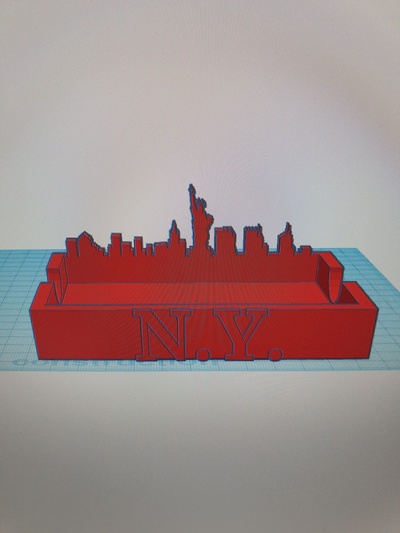 porte savon york skyline by minivanbuzz household house models newyork ny portesavon 3d print model - Mito3D