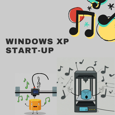 a1 start sound windows xp startup mini printer noise by thundercat 3d accessories music tone audio song 3d print model - Mito3D