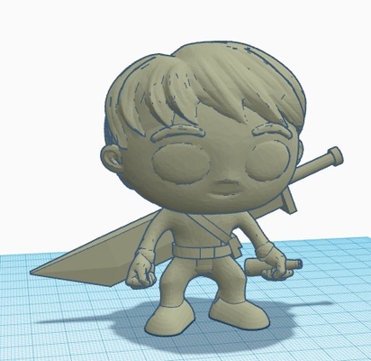 popular modificar funko p by minivanbuzz juguetes juegos caracteres espada muñeca 3d print model - Mito3D