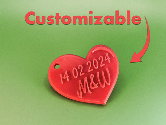 customizável coração chaveiro ams by miseravelmente arte 2d chave corações amar namorados valentinesday2024 personalizadas viver rir schluessel anhaenger schluesselanhaenger chique fofa doce personalizável 3d print model - Mito3D