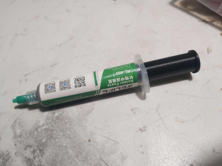 solder paste syringe plunger by yexo tools pump flux solderpaste 3D print model - Mito3D