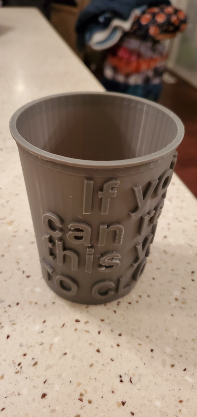 cool stylo tasse by d'or 3d outils organisateurs baiser réponse 3d print model - Mito3D