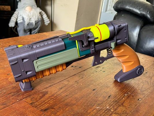 fallout aep9 laser pistol redux - ams single color profiles improvements remixed by faran3d props & cosplays replica weapon 4 3 76 vegas pipboy vaulttec vault tec gun fuelcell lazer 3d print model - Mito3D