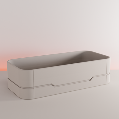 futuristic minimal container by dnaaro tools organizers box 3d print model - Mito3D