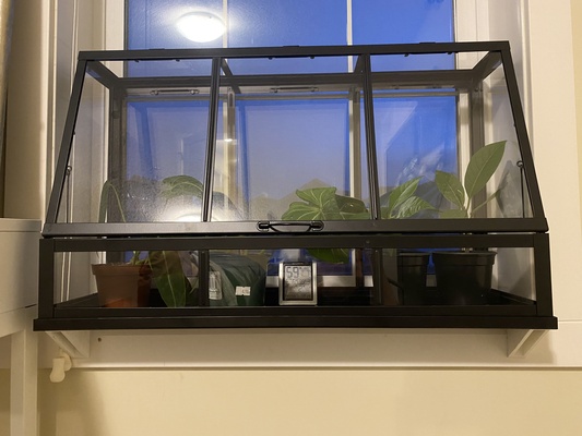 ikea akerbar greenhouse window ledge supports by klayton household decor support mount bracket windowledge 3d print model - Mito3D