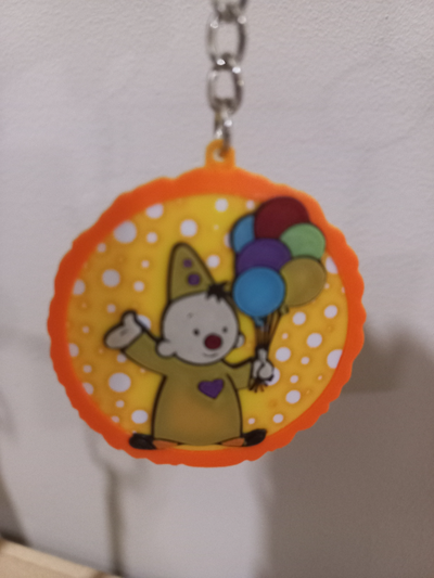 keychain balloon collection nr 6 bumba by tatteljeeke art models sleutelhanger ketnet kids 3d print model - Mito3D