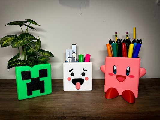 personalizado cubículo cubo by eludido estudios casa oficina organizador escritorio espacio almacenamiento profesional arreglo divisor sd usb marcador plantador kirby enredadera minecraft cara personaje manzana reloj cargador gracioso lindo único plumas grapas clips clasificador contenedores sonreír risa caddie herramientas desorden optimizado cajón caja decoración unidad personalizable administración cuadrado nintendo vídeo juego 3d print model - Mito3D