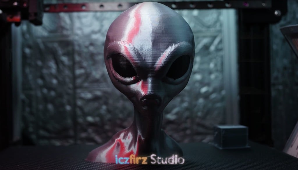 alieno fallimento multimateriale remixato by iczfirz miniature creature multicolore sci fi scifi spazio ufo 3D print model - Mito3D