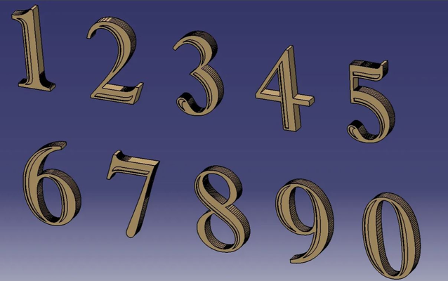 house numbers by jiri g household decor address outdoor plate 3d print model - Mito3D