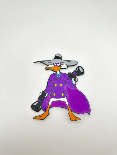 asa negra pato 2d parede arte by antônio 323 darkwingduck 2dwall 2dwallart admirador 3d print model - Mito3D