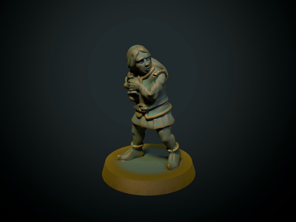 ladrao 28mm apoia necessário by brite minis brinquedos jogos personagens dnd martelo guerra rpg thingiverse habitantes cidade porteiro mercenário assaltante 3D print model - Mito3D