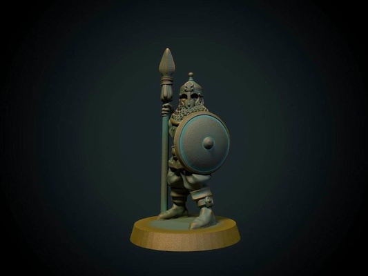 elite sarazenen speerführer 28mm unterstützung fdm freundlich by brite minis spielzeuge spiele zeichen dnd mittelalterlich bewachen kriegshammer thingiverse arabisch arabisch 3d print model - Mito3D