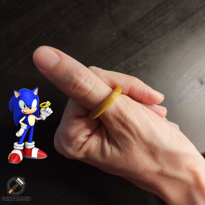 schall igel ring by frikarte3d mode modelle sonic the hedgehog schallring 3d print model - Mito3D